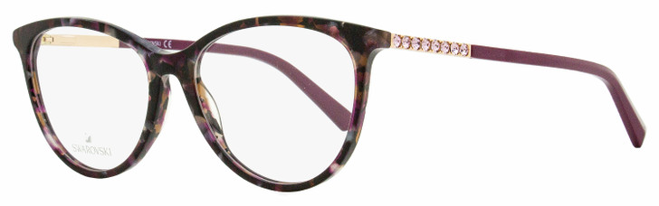 Swarovski Oval Eyeglasses SK5396 55B Violet Havana 52mm