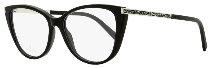 Swarovski Oval Eyeglasses SK5414 001 Black/Palladium 53mm