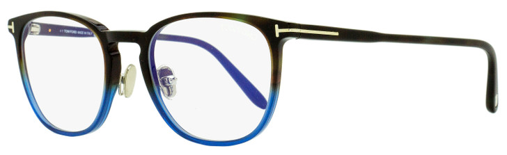 Tom Ford TF5700B Blue Black Eyeglasses 055 Havana/Blue 52mm FT5700