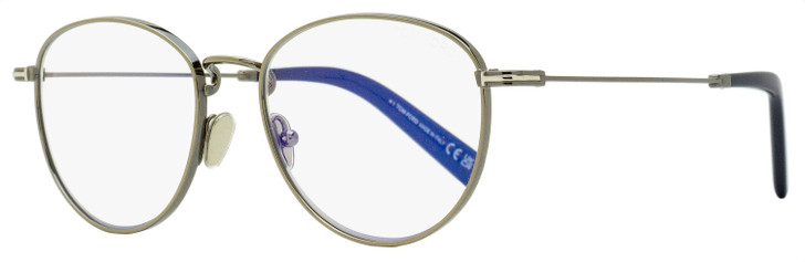 Tom Ford TF5749B Blue Black Eyeglasses 012 Ruthenium/Blue 52mm FT5749