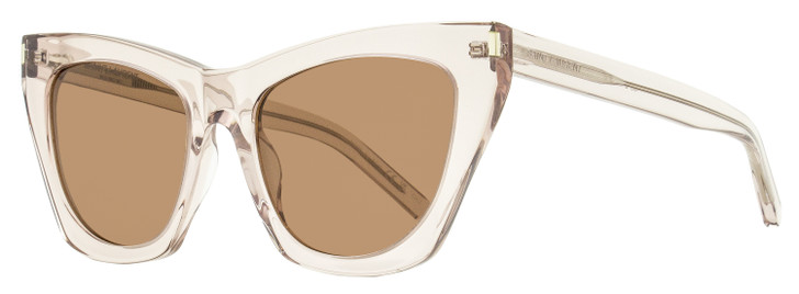 Saint Laurent SL 214 Kate Cat Eye Sunglasses 018 Nude 55mm