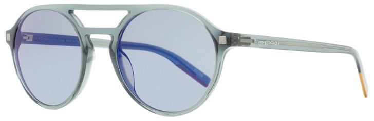 Zegna EZ0180 Round Sunglasses 20C Transparent Gray 54mm