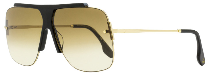 Victoria Beckham VB627S Navigator Sunglasses 001 Black/Gold 64mm