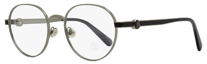 Moncler Round Eyeglasses ML5179 008 Gunmetal/Gray 51mm