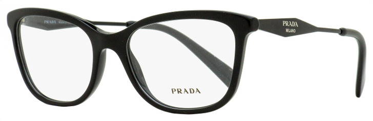 Prada Rectangular Eyeglasses VPR 02Y 07E-1O1 Black 54mm