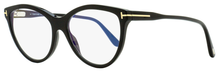 Tom Ford Magnetic Clip-on Eyeglasses TF5772B 001 Black 55mm FT5772