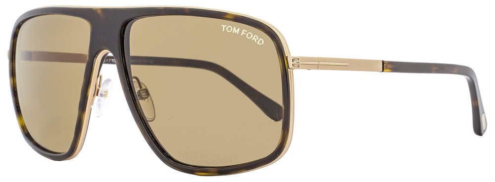 Tom Ford Square Sunglasses TF463 Quentin 52K Dark Havana/Gold FT0463