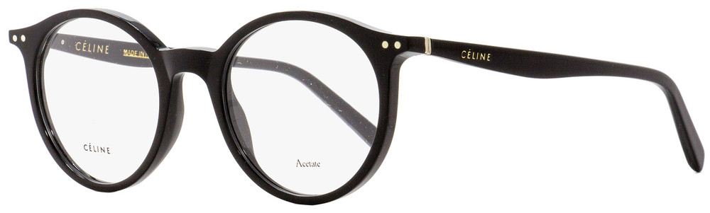 Celine Oval Eyeglasses CL41408 807 Black 49mm 41408