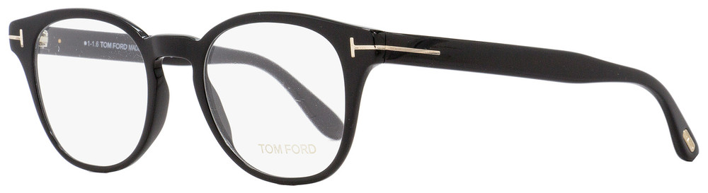 Tom Ford Oval Eyeglasses TF5400 001 Black 48mm FT5400