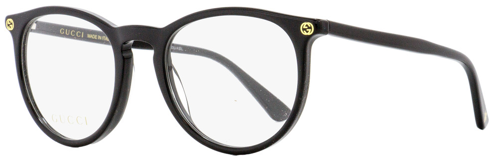 Gucci Oval Eyeglasses Gg0027o 001 Black 50mm 0027