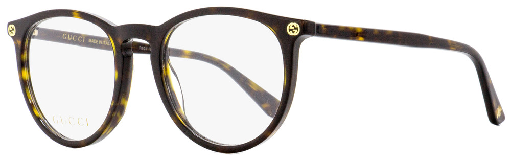 Gucci Oval Eyeglasses Gg0027o 002 Havana 50mm 0027