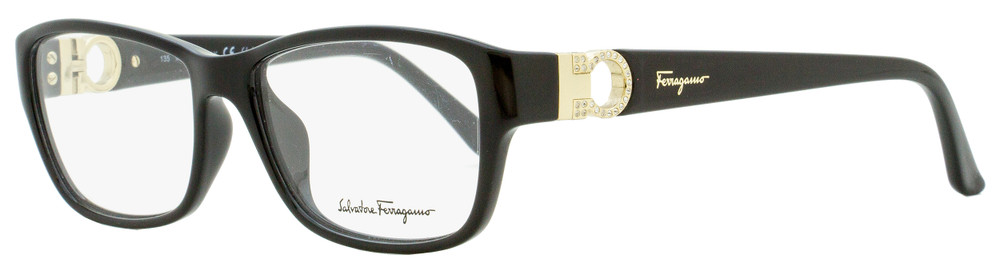 Salvatore Ferragamo Rectangular Eyeglasses Sf2666r 001 Black 54mm 2666 