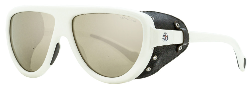 Moncler Pilot Sunglasses ML0089 21C White/Black 57mm 0089