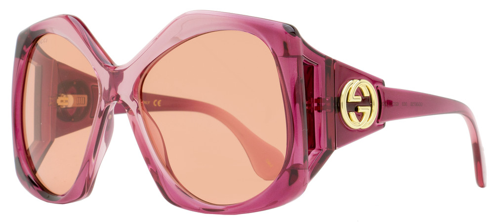 Gucci GG0970S Sunglasses - Gold / Pink - Tortoise+Black