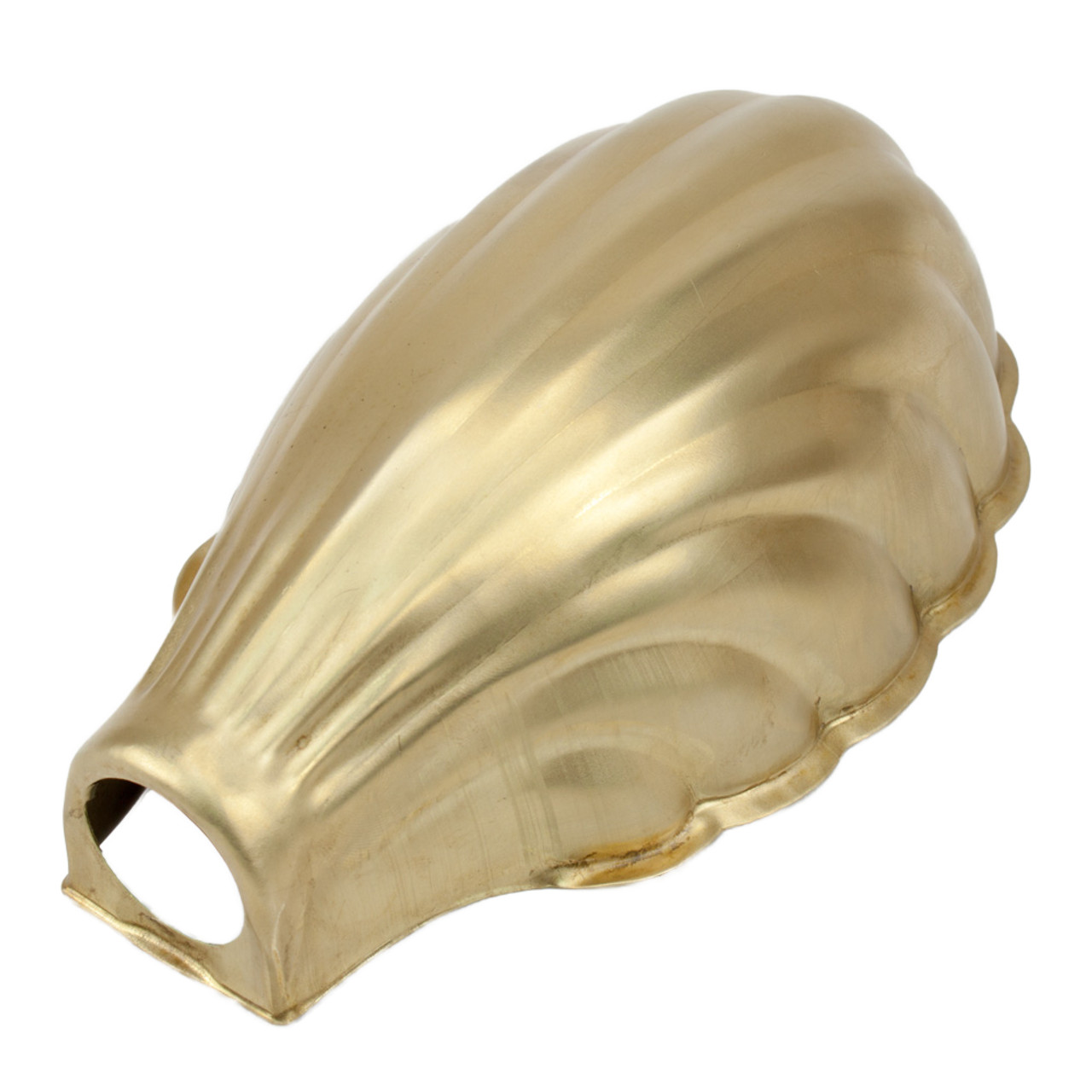 Raw Brass Clam Shell Shade 28mm Entry 3545705