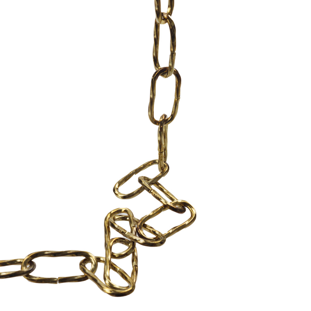 Square Twisted Chain Antique Brass Plated 4623754