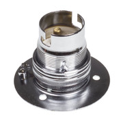 BC | B22 | Bayonet Cap Chrome Batten Lampholder with 52mm Base