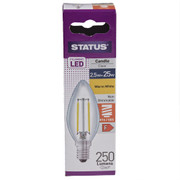 LED SES Candle 2.5w Status Filament
