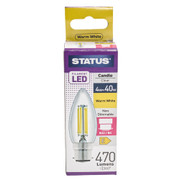 LED BC Candle 4w Status Filament 17366