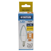 LED SES Candle 3w Status Pearl PLU65637