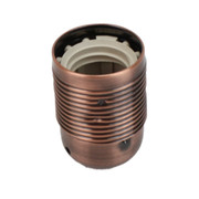 ES | E27 | Edison Screw Antique Copper Plated Threaded Lampholder