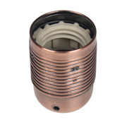 ES | E27 | Edison Screw Antique Copper Plated Threaded Lampholder