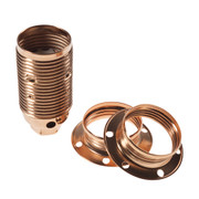 SES | E14 | Small Edison Screw Threaded Copper Lampholder with 10mm Base Fixing