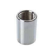 Chrome Internal 10mm Threaded Coupler 19mm Long