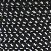 Black and White Round Fabric Cable 3 Core 2166365