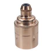 ES | E27 | Edison Screw Copper Plain Lampholder with Cord Grip