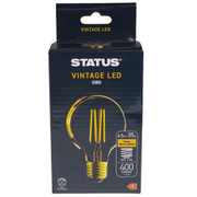 ES | Edison Screw 4.5w LED Crystalite Antique G80 Globe Golden Filament