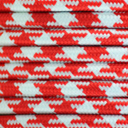 Houndstooth Red 3 Core Round Braided Flex 3181769