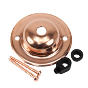 Copper Ceiling Plate with 10mm Hole & Screws 3213683