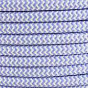 Lilac Herringbone Round Fabric Cable 3 Core 4200439