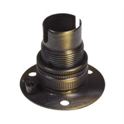 SBC | B15 | Small Bayonet Cap Antique Brass Batten Lampholder