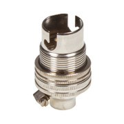 SBC | B15 | Small Bayonet Cap Nickel Lampholder with 10mm Base Fixing