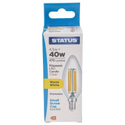 SES | E14 4.5w Warm White Dimmable Candle LED 