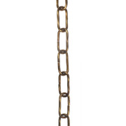Square Twisted Chain Antique Brass Plated