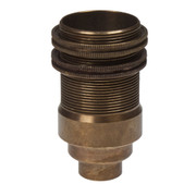 SES | E14 | Small Edison Screw Old English Threaded Lampholder with 10mm Entry and Shade Rings