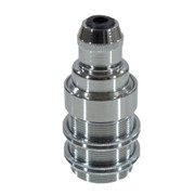 SES | E14 | Small Edison Screw Chrome Threaded Lampholder with Cord Grip and Shade Rings