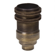 SES | E14 | Small Edison Screw Antique Brass Threaded Lampholder with 10mm Entry