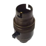 BC | B22 | Bayonet Cap Old English Switched Lampholder 10mm Entry with Stem Lock