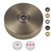 Antique Brass Ceiling Rose with 10mm Holes and Fixing Plate 6602455