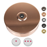 Copper Ceiling Rose with 10mm Holes and Fixing Plate 6602453