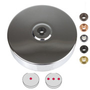 Chrome Ceiling Rose with 10mm Holes and Fixing Plate 6602452
