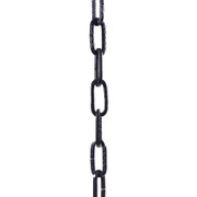 Square Steel Lighting Chain Black Brass Plated