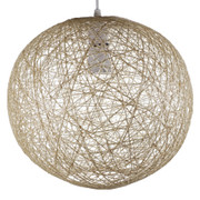 Large Rattan String Ball Pendant Shade in Natural