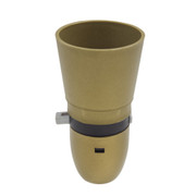 BC | B22 | Bayonet Cap Gold Switched Lampholder Snap on Cap 10mm Entry