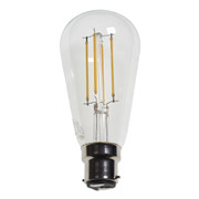 BC | Bayonet Cap Bell 4W LED Filament Clear Squirrel Cage 60130