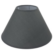 Conical Shade 35cm Taped Edge Charcoal Grey
